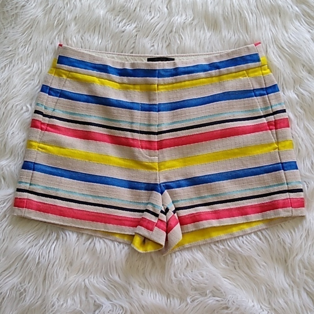J.Crew Colorful Jacquard Striped Shorts Size - 2 - Picture 3 of 14